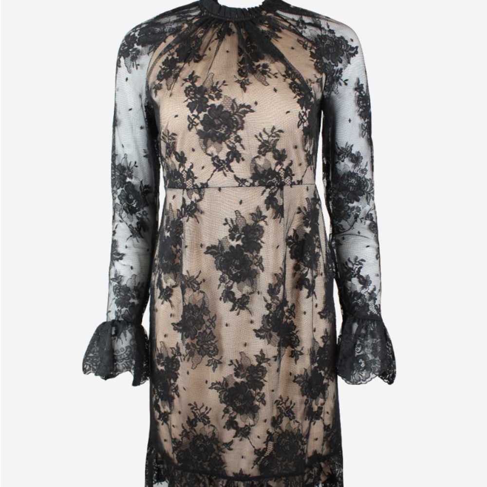 ASOS Black and Nude Lace dress